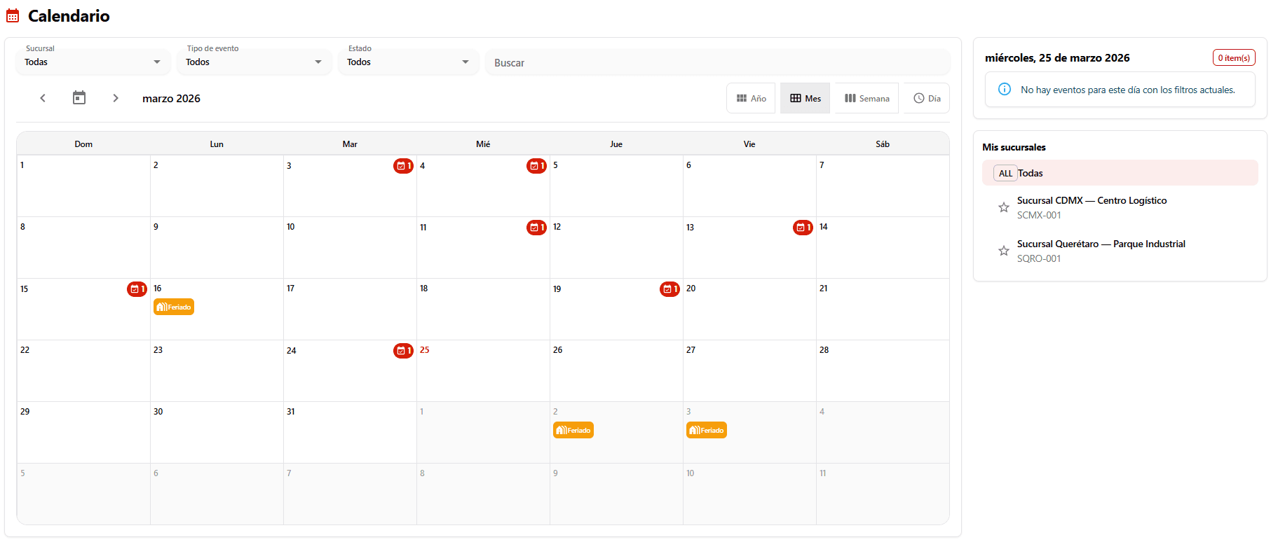 Lleva el control de todos los eventos (que quieras rastrear)
